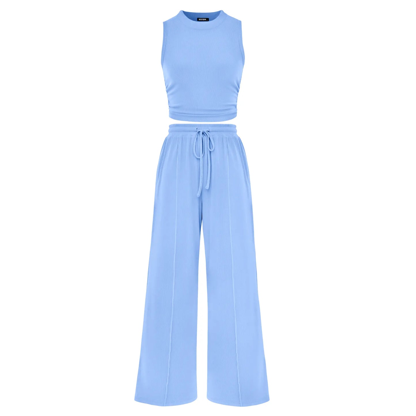 Summer 2-Piece Outfit (Vest + Pants)