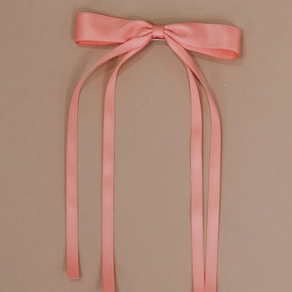 Dainty Bow Clip, Coral