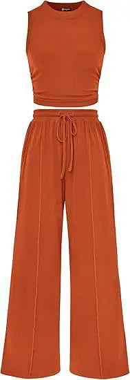 Summer 2-Piece Outfit (Vest + Pants)