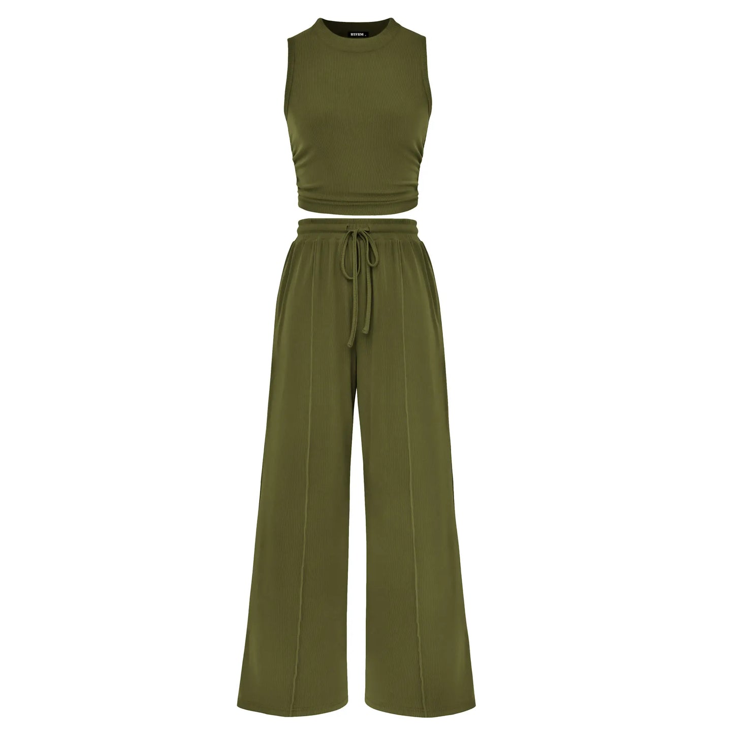 Summer 2-Piece Outfit (Vest + Pants)