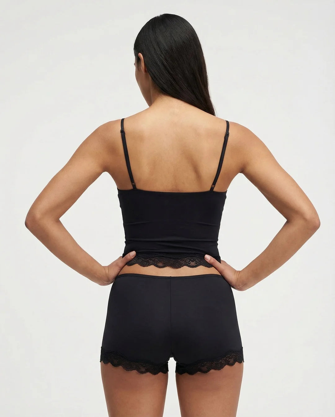 Lace Trim Cami &amp; Shorts Set